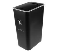 ABOOFAN Waste Storage Bucket 10L Slim Press Top Lid Rubbish Bin Plastic Garbage Container with Deer Print for Bathroom Kitchen Bedroom Living Room