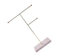 ABOOFAN Watch Storage Bracelet Display Stand Metal Jewelry Holder Necklace Display Rack Earring Display Stand Ear Stud Display Shelf Necklace Display Stand Nordic Necklace Holder Marble