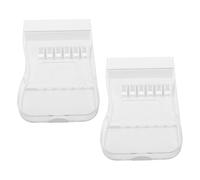 ABOOFAN Water Flosser Case 2-Pack Compact Storage Organizer Compatible with Waterpik Flosser Heads Acrylic Holder for Family Oral Irrigator Use in Drawers