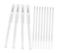 ABOOFAN Water-resistant Tattooing Mapping Pen White Position Markers for Eyebrow Cosmetics Pens with Refills Multipurpose Tattoo Brow Tool for Professionals and Makeup Artists