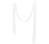ABOOFAN White Sheer Wedding Curtain Backdrop 16.4ft X 30in Wrinkle Resistant Polyester Draping Fabric for Wedding Ceremony and Indoor Banquet Halls