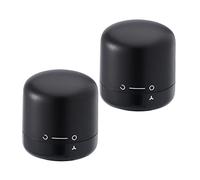 ABOOFAN Wine Lightweight and Sturdy Made of Abs and Silicone Black Bottle 2pcs Stoppers Simple Structure Keep the Taste Fresh, Suitable for Wine and Cocktail Bottles at Home or Bar