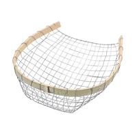 ABOOFAN Wire Winch Pan Dust Pans Dustpan Garden Wood Soil Sifter Mineral Sifting Pan Large Sifting Tray Metal Sifter Dirt Sifter for Rocks Powder Sifter Sieve Soil Sieve Steel Wire