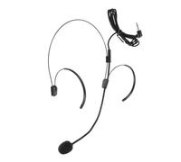 ABOOFAN Wired Headset Microphone Head-mounted Teacher Mic with Voice Amplifier Compatible for Speaking and Singing, Black Mini Megaphone Adjustable Boom for Classroom and Stage Use