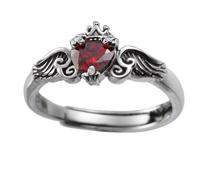 ABOOFAN Women Zircon Crown Wings Ring Adjustable Copper Jewelry | Retro Chic Style, Bright Luster Finish, Comfortable Fit, Daily Wear and New Year Gift Choice