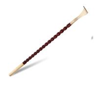 ABOOFAN Wooden Back Scratcher for Hard to Reach Itches with Long Handle and Beaded Design, Brass Accents, Precision Craftsmanship, Comfortable Texture for Home and Office Use