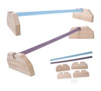 ABOOFAN Wooden Chicken Perch Stand for Hen and Parrot with Unique Appearance, Easy to Use Balance Frame to Develop Coordination, for Home Use, Sturdy Pet Balancing Toy Random Color