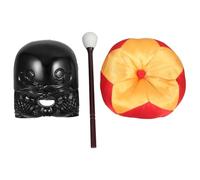 ABOOFAN Wooden Fish for Temple Block Muyu for Religious Tool Delicate Temple Imitation Woodblock for Prayer Bowl Scenario
