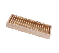 ABOOFAN Wooden Hair Accessories Organizer Stand, Beige Bracelet Rack and Hair Tie Holder with Elegant Design for Home Storage and Display