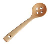 ABOOFAN Wooden Heart-Shaped Spoon with Long Handle for Hot Pot Cooking, Heat Resistant and Easy to Maintain, Suitable for Restaurant and Hotel Use, Beige Kitchen Utensil