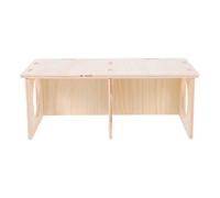 ABOOFAN Wooden Hut Hideout Multi Chamber Hamster House Versatile Placement DIY Assembly Solid Wood Beige Multi Chamber Detachable Design for Bedrooms and Living Rooms Suitable for Rats