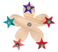 ABOOFAN Wooden Rotating Wheel Standing Climbing Bird Parrot Perch Wheel with Bearings Natural Wood Material Rotating Design Decoration for Bird Cage Home Use Suitable for Parrot Lovers