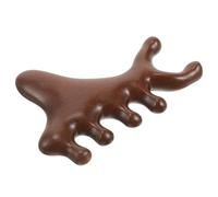 ABOOFAN Wooden Scalp Massage Comb with Five-Tooth Ball Design, Wide Tooth Detangler Comb for Curly Hair, Portable Hair Pick for Women and Men, Suitable for Scalp Stimulation and Relaxation