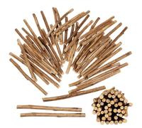 ABOOFAN Wooden Sticks for Crafts Natural Round Branches with Bark 3.94in Log Sticks for DIY Projects Macrame Wall Hangings Christmas Decorations Rustic Home Decor