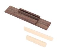 ABOOFAN Wooden Ukulele Bridge and Plastic Nut Repair Accessories for Ukulele Playing, Fixing Strings and Improving Playing Comfort, Suitable Replacement Part for Beginners and Enthusiasts