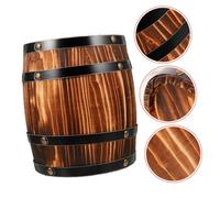 ABOOFAN Wooden Wine Barrel Decorative Prop Retro Oak Barrel Craft for Home Hotel Versatile Flower Pot Aesthetic Decor Compact for Photo Shoots and Stylish Enhancements