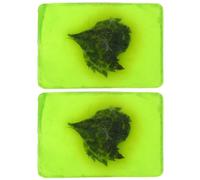 ABOOFAN Wormwood Essential Oil Soap Bars Gently Cleanses Skin 2pcs for Face Cleaning and Hand Washing with Pleasant Aroma, Natural Green Bathing Soaps for Daily Skincare