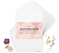 Aboofx 20 Sheets Blotting Paper for Flower Press, Large 15 x 10 inch A4 Highly Absorbent and Reusable Blotter Papers for Flower Press Herbarium Craft Blotter Paper Sheets Papers Craft Supplies