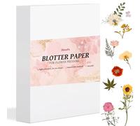 Aboofx 42 Sheets Blotting Paper for Flower Press, Large 8 x 11.5 inch A4 Highly Absorbent and Reusable Blotter Papers for Flower Press Herbarium Craft Blotter Paper Sheets
