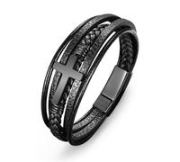 abooxiu Cremation Bracelet for Ashes Leather Urn Bracelet Cremation Jewelry Ash Bracelets Memorial Bangle Ashes Keepsake for Women Men, One Size, Stainless Steel, no gemstone