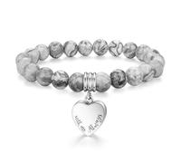 abooxiu Cremation Jewelry Urn Bracelet for Ashes Memorial Heart Ashes Keepsake Cremation Ash Bracelets Urn Jewelry for Ashes of Loved Ones for Women - With Me Always, One Size, Stainless Steel, no
