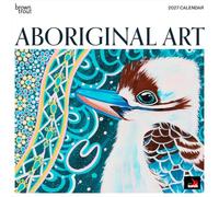 Aboriginal Art | 2027 12 x 24 Inch (Hanging) Monthly Square Wall Calendar | Plastic-Free | BrownTrout | Paintings Australia Indigenous