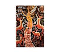 Aboriginal Art Print Canvas Poster Wall Art Decor Print Picture Paintings for Living Room Bedroom Decoration 12x18inch(30x45cm)