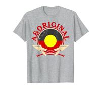 Aboriginal Australia Aussie Family Traveling Nation Tourist T-Shirt, Men, Heather Grey, 3X-Large