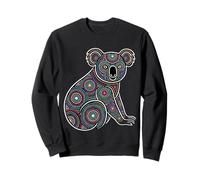 Aboriginal Dot Art Koala Australian Wildlife Pattern Sweatshirt
