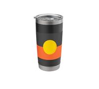 Aboriginal Flag Australia Flag Aussie Aborigine Sun Stainless Steel Insulated Tumbler