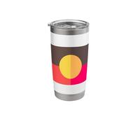 Aboriginal Flag Australia Flag Aussie Aborigine Sun Stainless Steel Insulated Tumbler