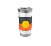 Aboriginal Flag Australia Flag Aussie Aborigine Sun Stainless Steel Insulated Tumbler