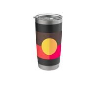 Aboriginal Flag Australia Flag Aussie Aborigine Sun Stainless Steel Insulated Tumbler