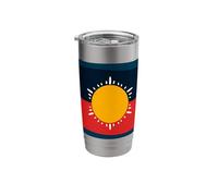 Aboriginal Flag Australia Flag Aussie Aborigine Sun Stainless Steel Insulated Tumbler