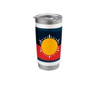 Aboriginal Flag Australia Flag Aussie Aborigine Sun Stainless Steel Insulated Tumbler