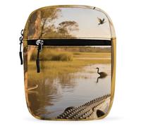 Aboriginal Rock Paintings Crossbody Bag Unisex,Sling Bag with Adjustable Strap And Zip,Shoulder Bags for Work Travel