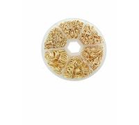 About 1000Pcs 6 Different Sizes Open Jump Rings,4.0mm 5mm 6mm 8mm 10mm 12mm with 1Pc Jump Ring Open/Close Tool for DIY Crafts -KC Gold - 6sizes