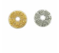 About 1000Pcs 6 Different Sizes Open Jump Rings,4.0mm 5mm 6mm 8mm 10mm 12mm with 1Pc Jump Ring Open/Close Tool for DIY Crafts -Gold - White K