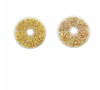 About 1000Pcs 6 Different Sizes Open Jump Rings,4.0mm 5mm 6mm 8mm 10mm 12mm with 1Pc Jump Ring Open/Close Tool for DIY Crafts -Gold - KC Gold