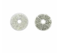 About 1000Pcs 6 Different Sizes Open Jump Rings,4.0mm 5mm 6mm 8mm 10mm 12mm with 1Pc Jump Ring Open/Close Tool for DIY Crafts -Silver - White K