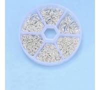 About 1000Pcs 6 Different Sizes Open Jump Rings,4.0mm 5mm 6mm 8mm 10mm 12mm with 1Pc Jump Ring Open/Close Tool for DIY Crafts -970PCS Silver