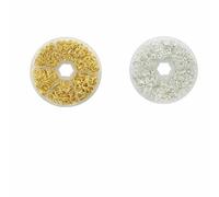 About 1000Pcs 6 Different Sizes Open Jump Rings,4.0mm 5mm 6mm 8mm 10mm 12mm with 1Pc Jump Ring Open/Close Tool for DIY Crafts -Gold - Silver