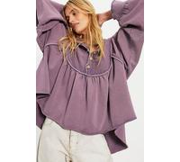 About A Girl Pullover at Free People in Plum Slate, Size: XL - female