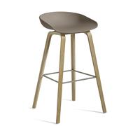 About a Stool AAS32 / AAS 32 Bar stool High Hay Oak soaped - Khaki - HAY AA005 D153 AA51
