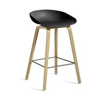 About a Stool AAS32 / AAS 32 Bar stool Low Hay Black - water-based lacquer - HAY AAS32 LOW LACK BLACK