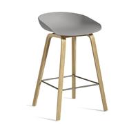 About a Stool AAS32 / AAS 32 Bar stool Low Hay Concrete grey - water-based lacquer - HAY AA003 D165 AA51