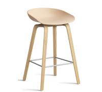 About a Stool AAS32 / AAS 32 Bar stool Low Hay Pale Peach - water-based lacquer - HAY AAS32 H65 LACK PEA