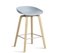 About a Stool AAS32 / AAS 32 Bar stool Low Hay Slate blue - water-based lacquer - HAY AAS32 LOW LACK SLATE