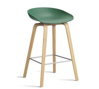 About a Stool AAS32 / AAS 32 Bar stool Low Hay Teal green - water-based lacquer - HAY AAS32 LOW LACK TEAL