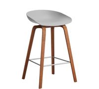 About a Stool AAS32 / AAS 32 Bar stool low WALNUT PURNED / CONCRETE GREY Hay SINGLE PIECES